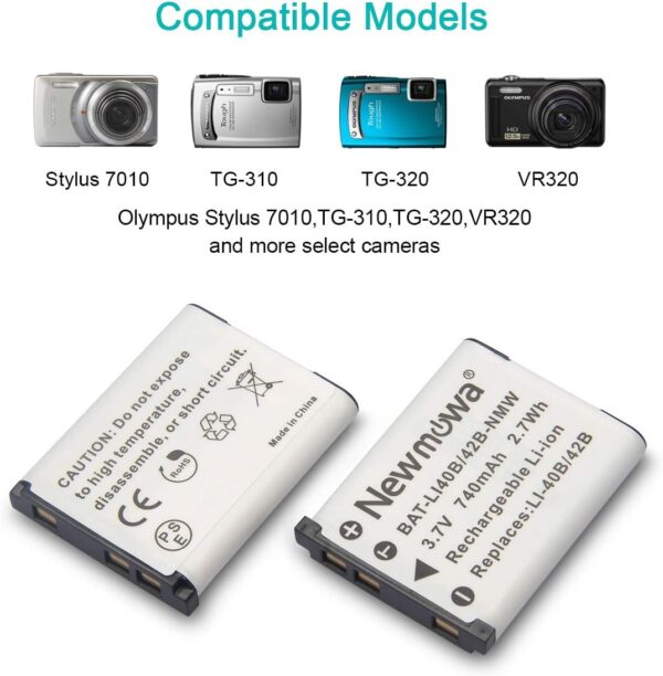 Olympus Li-40B Camera Battery Replacement On Sales